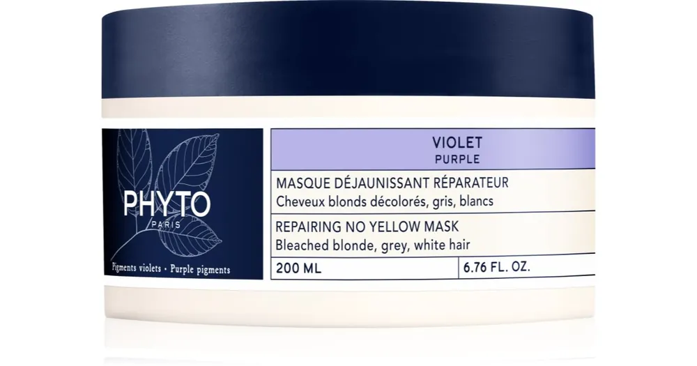 PhytoViolet Repairing No Yellow Mask regeneráló maszk a szőke és melírozott hajra Azonnali szállítás