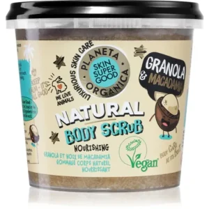 Bestseller Organic ShopSkin Super Good Granola & Macadamia tápláló testpeeling