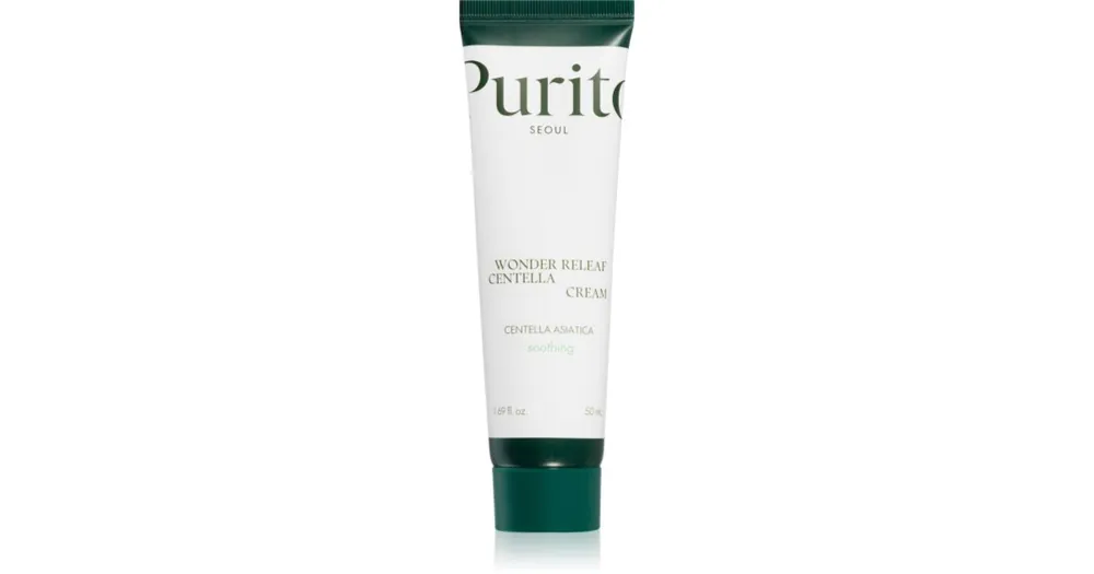 PuritoWonder Releaf Centella Cream megújító krém az arcbőr táplálásáért nyugtató hatással Végkiárusítás