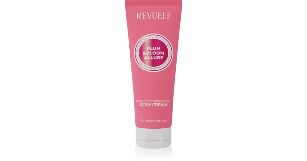 Kihagyhatatlan ajánlat RevuelePlum & Bloom Allure Fragranced Brightening Body Cream Élénkítő testápoló hidratáló hatással