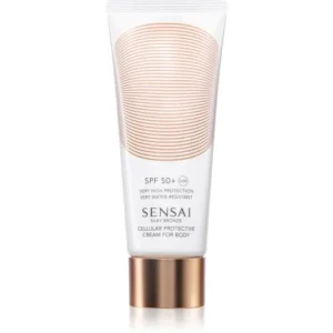 SensaiSilky Bronze Cellular Protective Cream for body bőrfiatalító napkrém SPF 50+ Biztonságos fizetés
