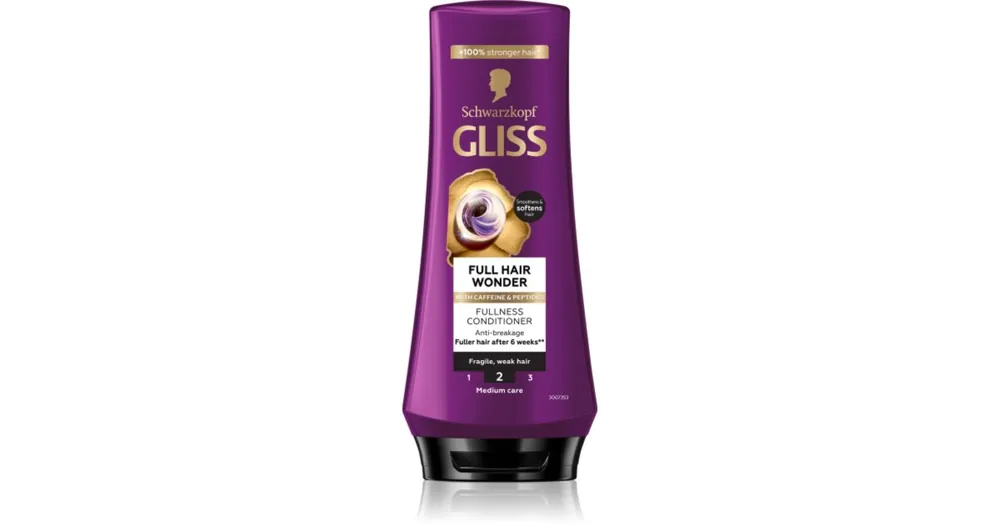 Szezonális akció SchwarzkopfGliss Full Hair Wonder regeneráló balzsam a törékeny hajra