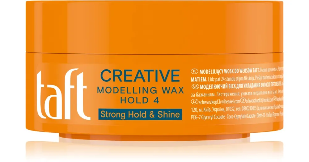 SchwarzkopfTaft Creative formázó wax a formáért és a fixálásért Prémium