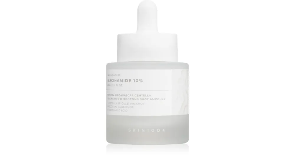 Vásárlói kedvenc SKIN1004Lab In Nature Niacinamide 10% Boosting Shot Ampoule regeneráló és élénkítő szérum hidratáló hatással