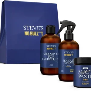 Bestseller Steve‘sNo Bull***t Hair Care Trio Box ajándékszett hajra uraknak