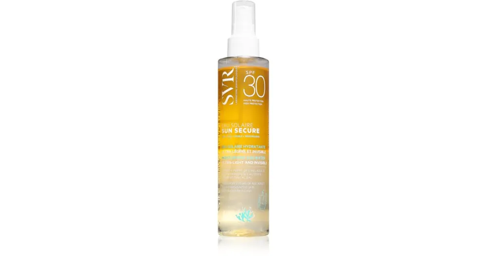 Azonnal elérhető SVRSun Secure Sun Water könnyű napozó spray SPF 30