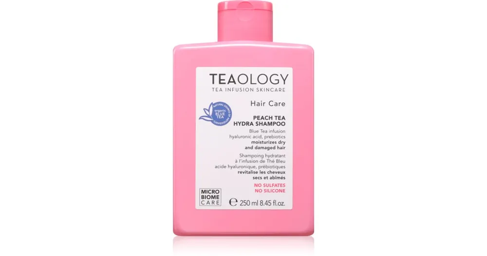 Biztonságos fizetés TeaologyPeach Tea Hydra Shampoo hidratáló sampon károsodott haj erősítésére
