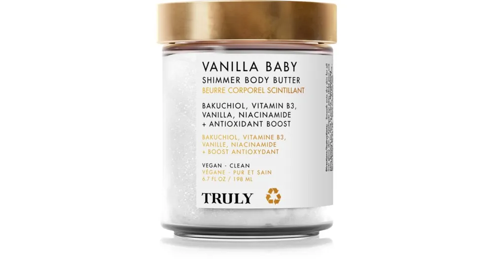 TrulyVanilla Baby intenzív hidratáló testvaj gyöngyházfényű Szuper akció