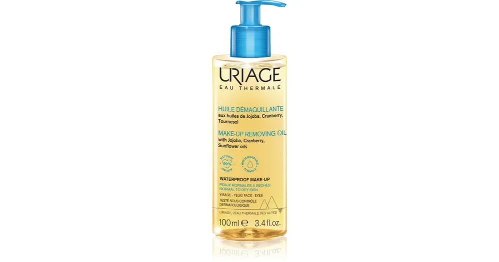 Akció UriageHygiène Make-up Removing Oil tisztító olaj normál és száraz bőrre