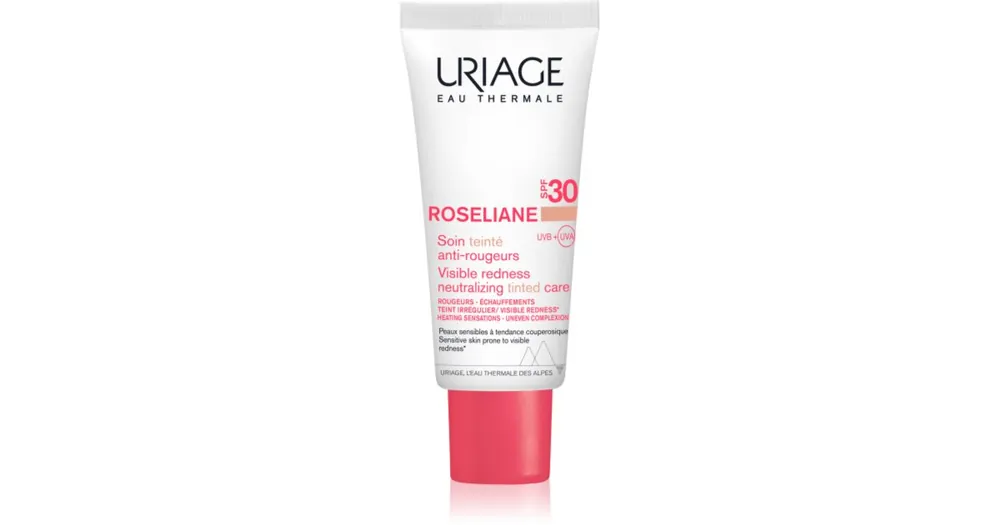 Prémium UriageRoseliane CC Cream SPF 30 CC krém Érzékeny, bőrpírra hajlamos bőrre