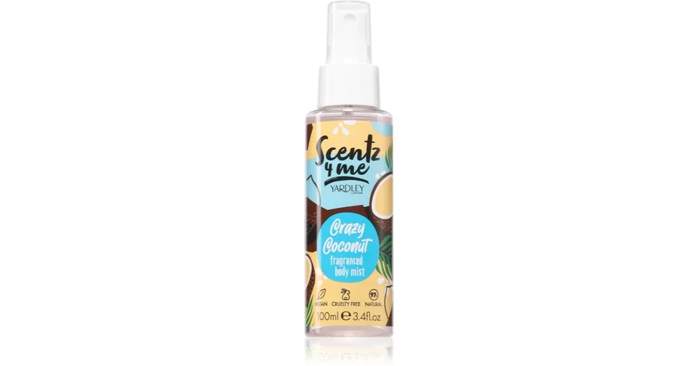 YardleyScentz 4 Me Crazy Coconut test permet hölgyeknek Alacsony ár