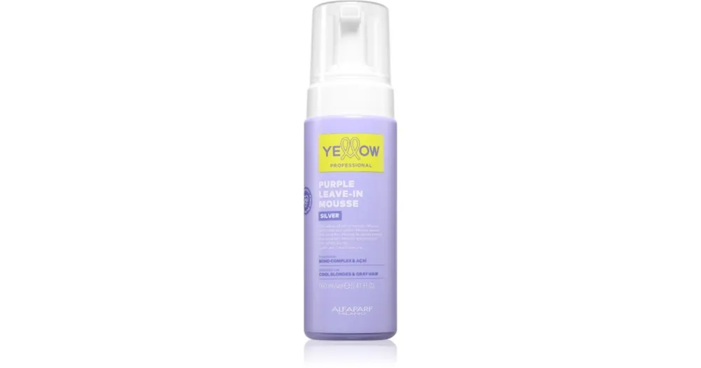 Outlet Yellow ProfessionalSilver Purple Leave-In Mousse hajhab semlegesíti a sárgás tónusokat