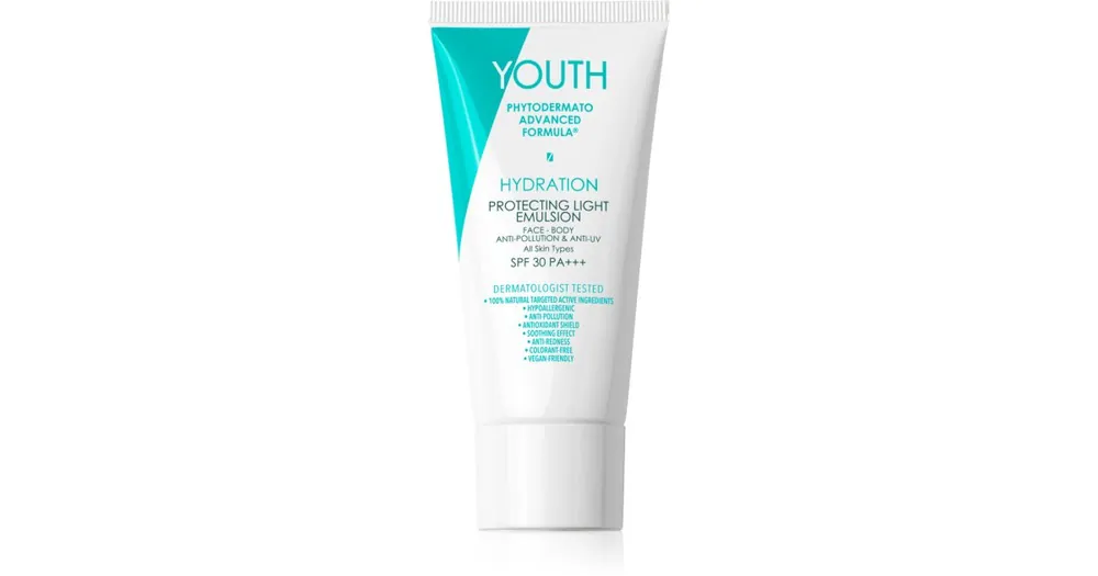 Akció YOUTHHydration Protecting Light Emulsion védő krém arcra és testre SPF 30