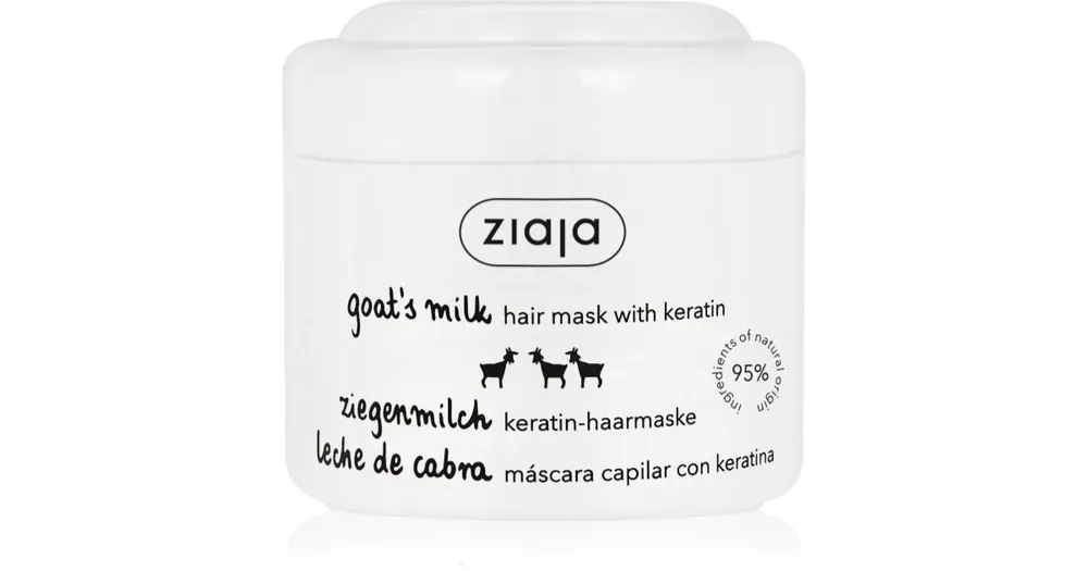 ZiajaGoat‘s Milk erősítő maszk száraz és sérült hajra Olcsó