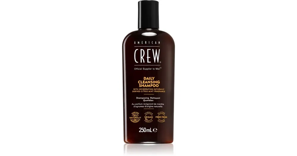 Újdonság American CrewDaily Cleansing Shampoo sampon napi hajmosásra