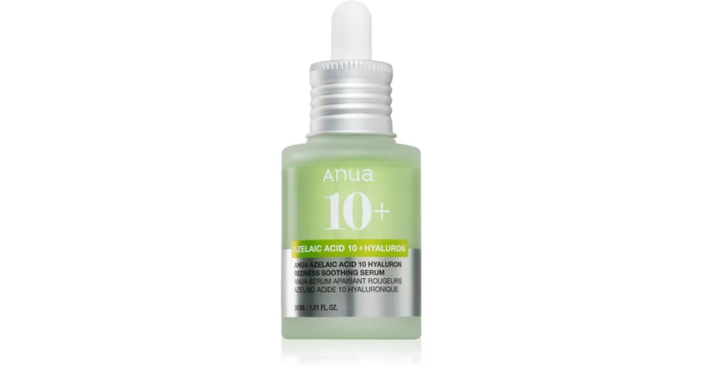 AnuaAzelaic Acid 10+ Hyaluron Redness Soothing Serum nyugtató szérum a bőrpír ellen hidratáló hatással Vedd meg online