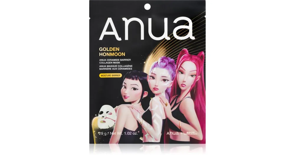 Biztonságos fizetés AnuaK-Pop Demon Hunters Ceramide Barrier Collagen Mask kisimító gézmaszk géles textúrájú