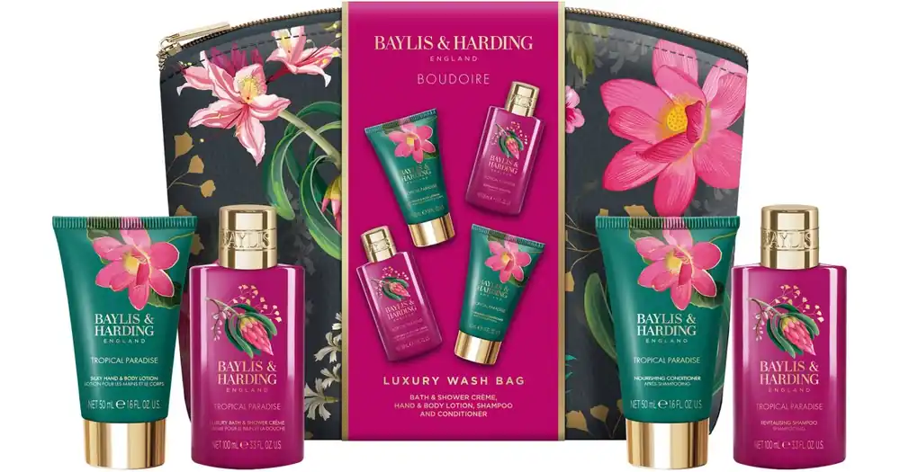 Baylis & HardingBoudoire Tropical Paradise ajándékszett kozmetikai táska Kedvezmény