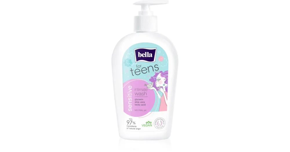 Gyors kiszállítás BELLAFor Teens Sensitive gél az intim higiéniára lányoknak
