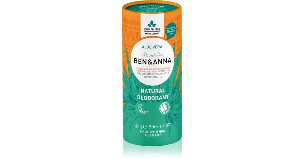 Árcsökkenés BEN&ANNANatural Care Aloe Vera természetes szilárd dezodor