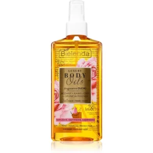 Legnépszerűbb BielendaLuxury Body Oils Rose + Camellia + Prickly Pear olaj arcra, testre és hajra