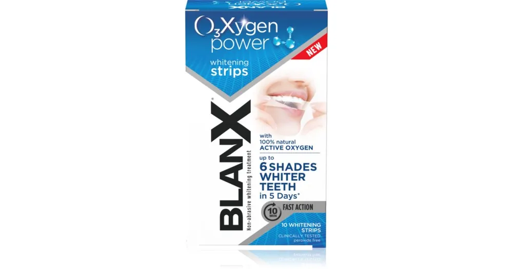 BlanXO3X Strips fogfehérítő szalag a fogakra Expressz kézbesítés