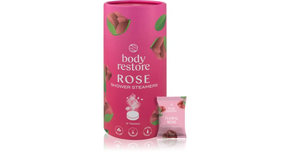 Body RestoreRose Shower Steamers zuhanytabletták rózsa illattal Árengedmény