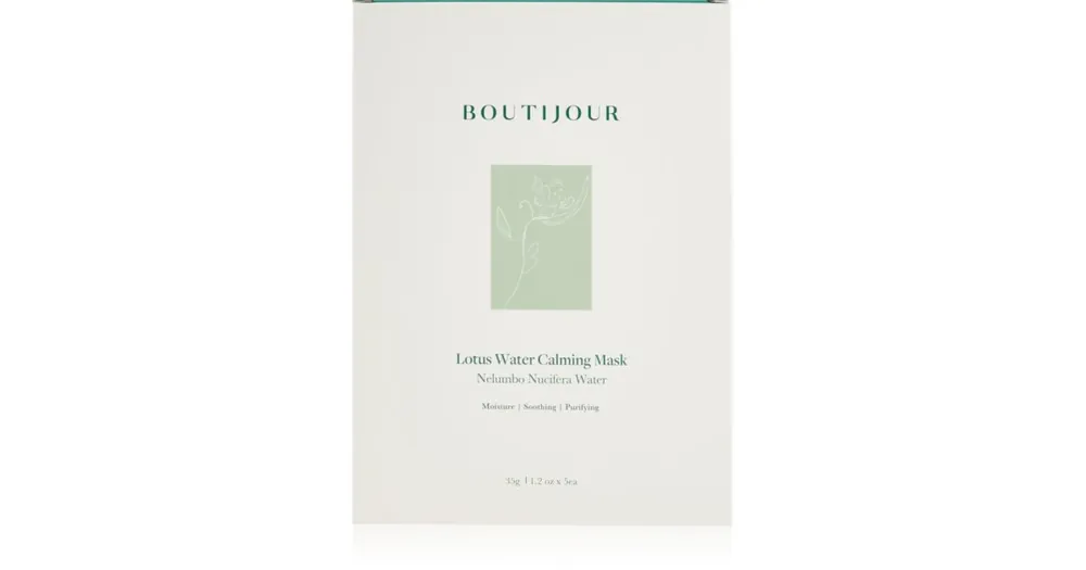 BOUTIJOURLotus Water Calming Mask nyugtató hatású gézmaszk a táplálásért és hidratálásért Árcsökkenés