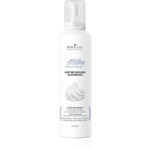 Brelil ProfessionalMilky Sensation Hair BB Mousse hidratáló hab a rakoncátlan és töredezett hajra Utolsó esély