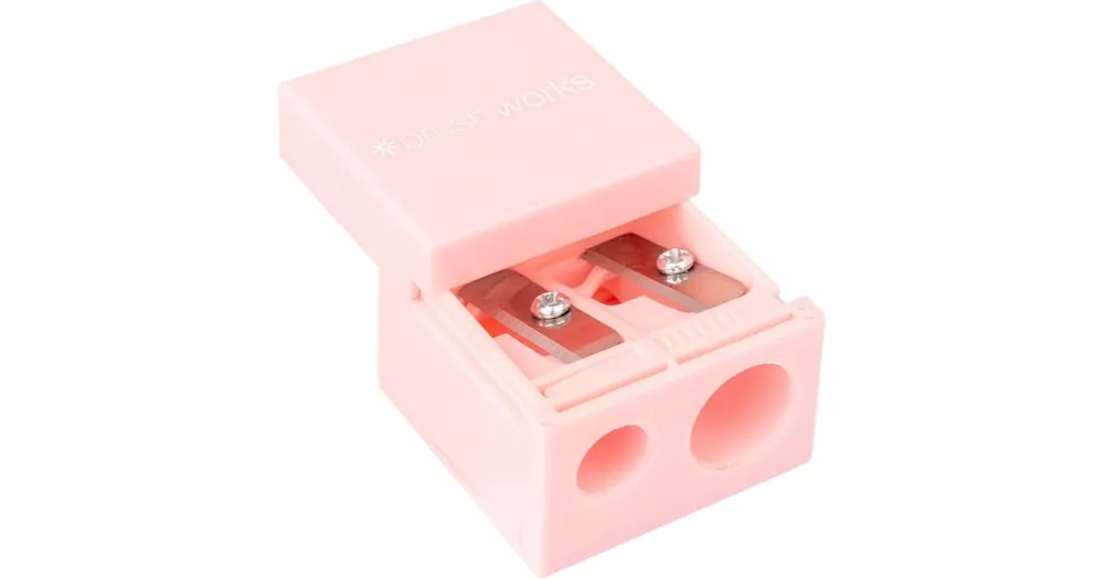 BrushworksPencil Sharpener dupla hegyező a kozmetikai ceruzákhoz Korlátozott ajánlat