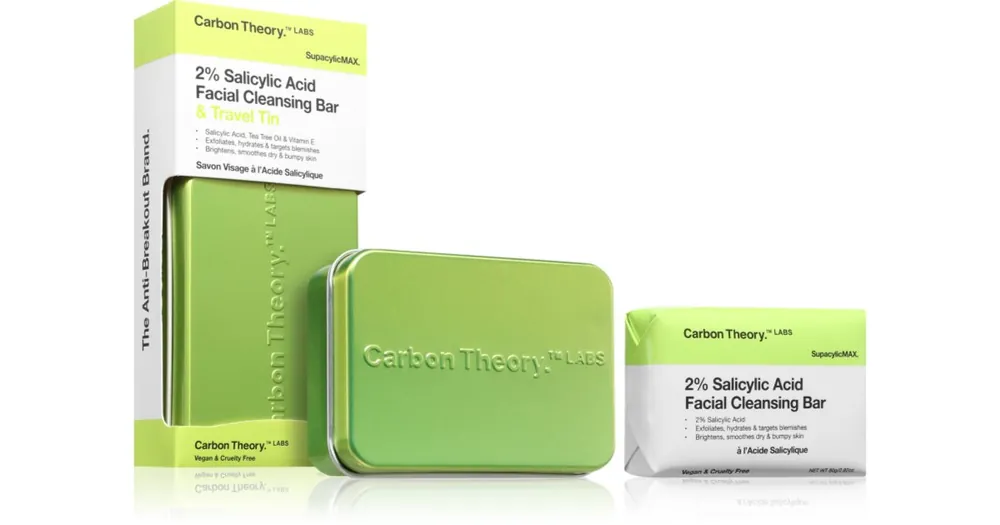 Outlet Carbon TheorySupacylic Max Facial Cleansing Bar tisztító szappan arcra szalicilsavval