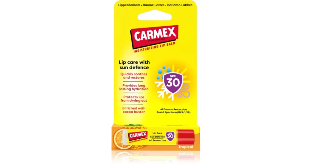 CarmexTropical Sun Defense ajakvédő balzsam SPF 30 Vedd meg most