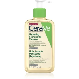 Árcsökkenés CeraVeCleansers Hydrating Foaming Oil Cleanser tisztító olaj hidratáló hatással