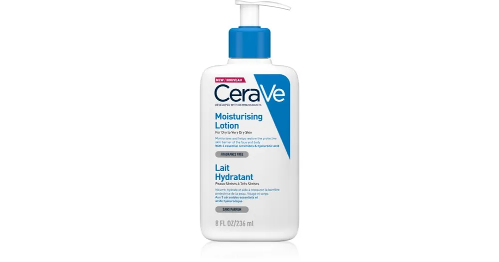 Azonnali szállítás CeraVeMoisturizers Lotion hidratáló tej arcra és testre Száraz, nagyon száraz bőrre