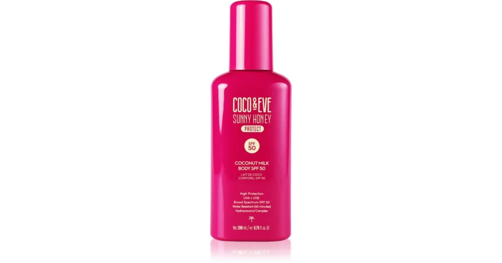 Biztonságos vásárlás Coco & EveSunny Honey Coconut Milk Body SPF50 naptej SPF 50