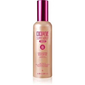 Kihagyhatatlan ajánlat Coco & EveSunny Honey Highlighter Body SPF50 védő szérum élénkítő hatással