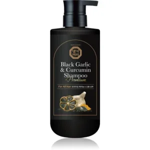 Akciós ár DAENG GI MEO RIBlack Garlic & Curcumin Shampoo mélyregeneráló sampon a haj növekedéséért és megerősítéséért a hajtövektől kezdve