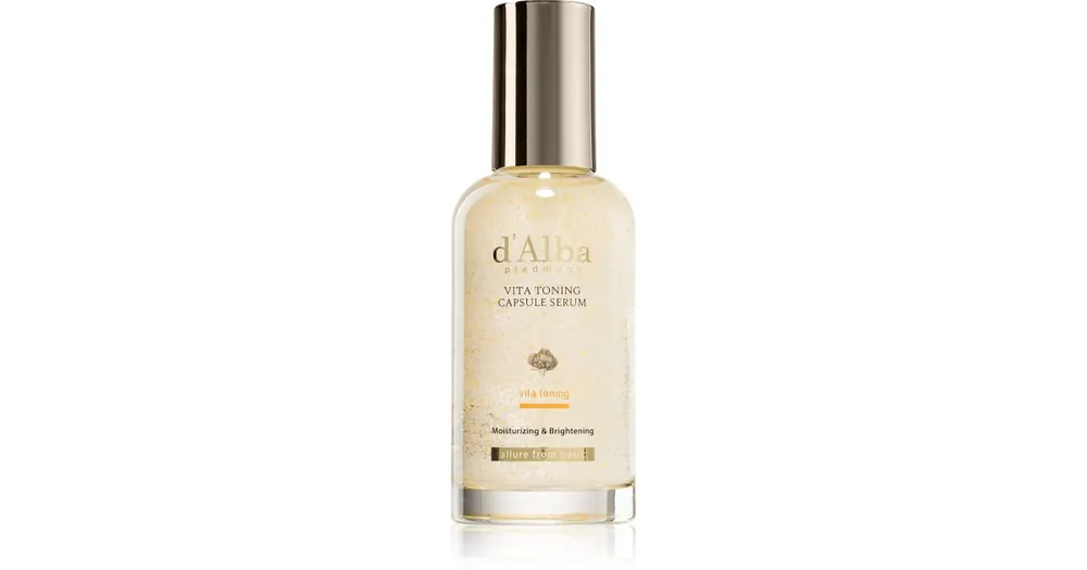 d‘AlbaVita Toning Capsule Serum fényesítő hatású arcszérum a pigment foltok ellen Akciós ár