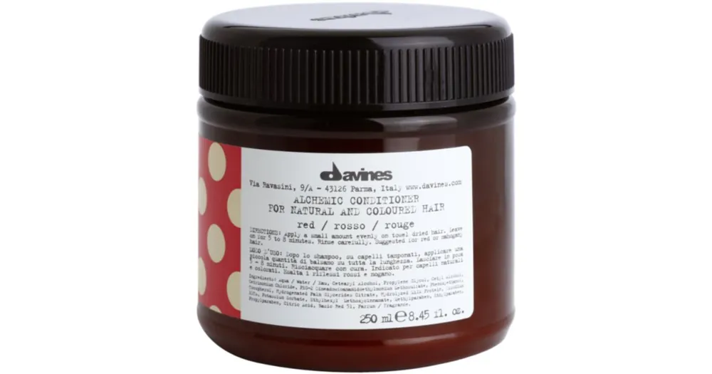 DavinesAlchemic Conditioner Red hidratáló kondicionáló a hajszín élénkítéséért Végkiárusítás