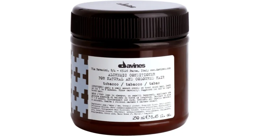 Kihagyhatatlan ajánlat DavinesAlchemic Conditioner Tobacco hidratáló kondicionáló a hajszín élénkítéséért