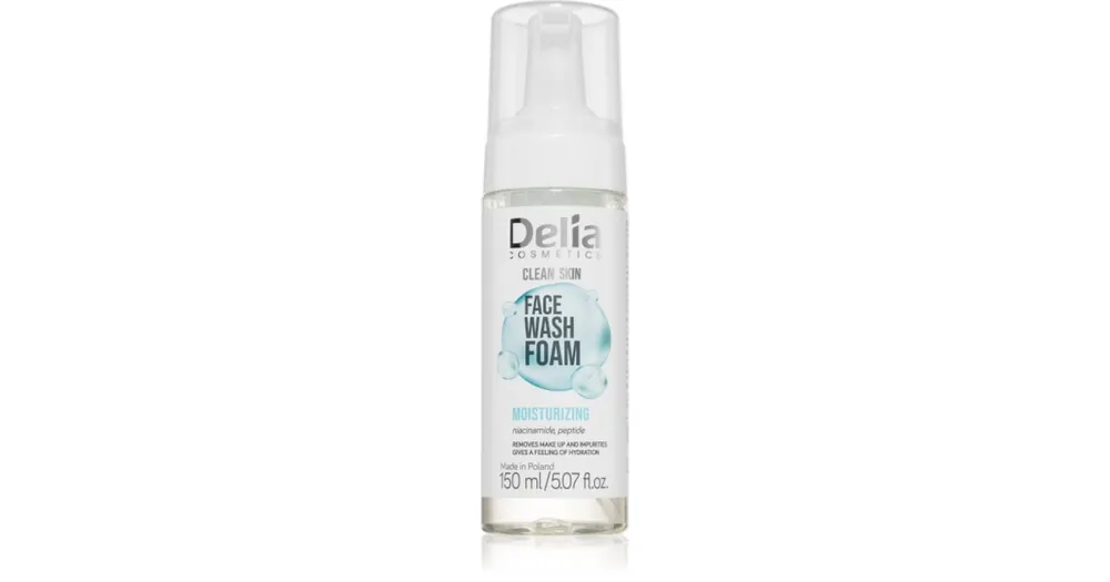 Népszerű Delia CosmeticsClean Skin arctisztító hab hidratáló hatással