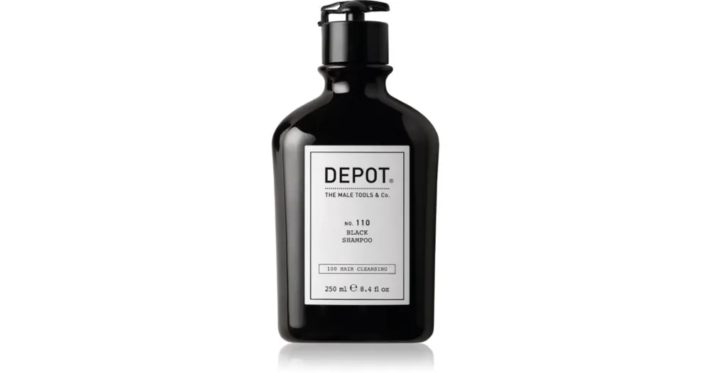 DEPOT100 HAIR CLEANSING NO. 110 BLACK SHAMPOO sampon semlegesítő réz alaptónusok Ne maradj le