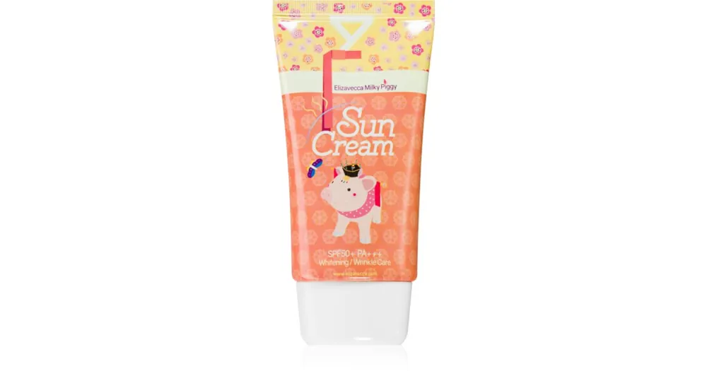 ElizaveccaMilky Piggy Sun Cream élénkítő napozó krém SPF 50+ Szuper ajánlat