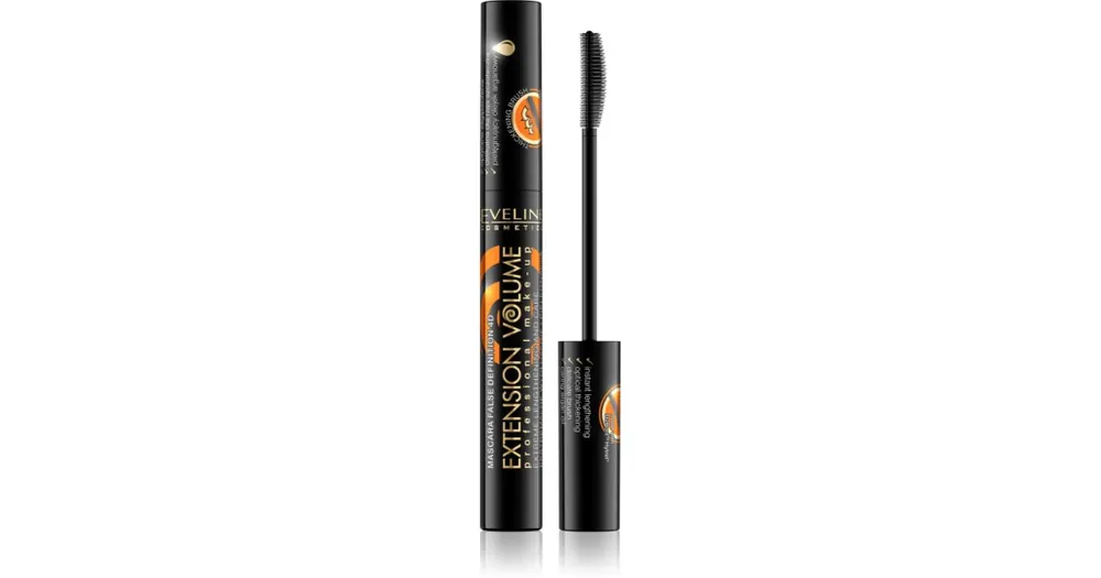 Exkluzív ajánlat Eveline CosmeticsExtension Volume szempillaspirál az extra hosszú pillákért