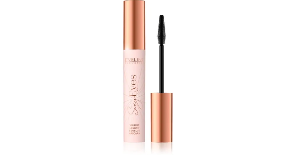 Újdonság Eveline CosmeticsSexy Eyes dúsító, göndörítő szempillaspirál, mely szétválasztja a pillákat