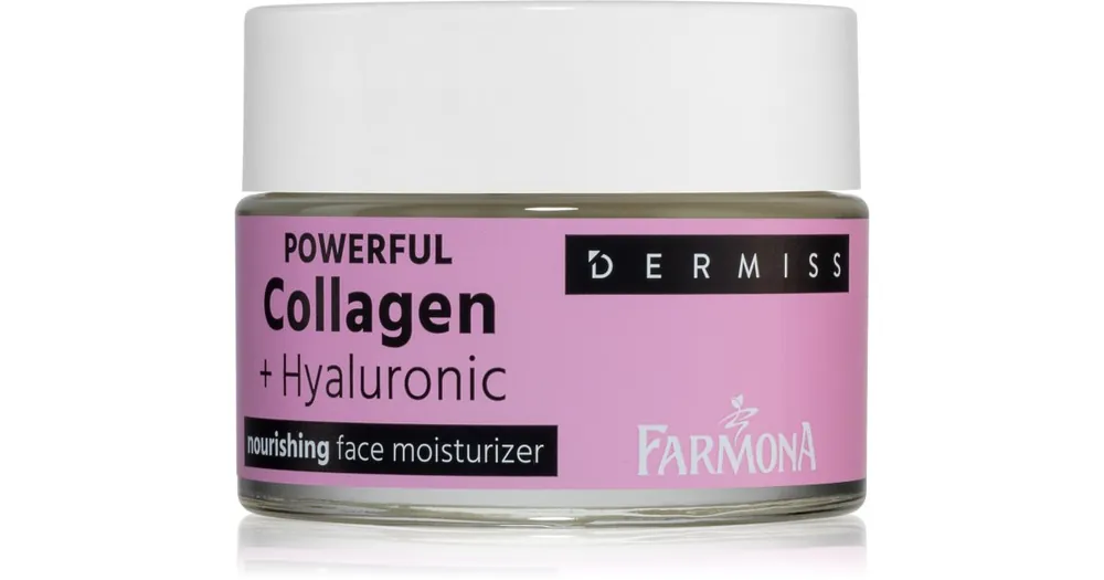 Vásárlói kedvenc FarmonaDermiss Powerful Collagen + Hyaluronic nappali és éjszakai tápláló arckrém