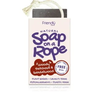 Friendly SoapSoap on a Rope Patchouli & Sandalwood természetes szappan zsinóron Szezonális akció