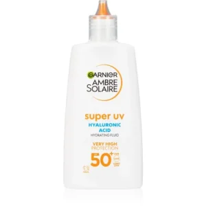 GarnierAmbre Solaire Super UV Hyaluronic Acid gyengéd védő folyadék hidratáló hatással Legkelendőbb