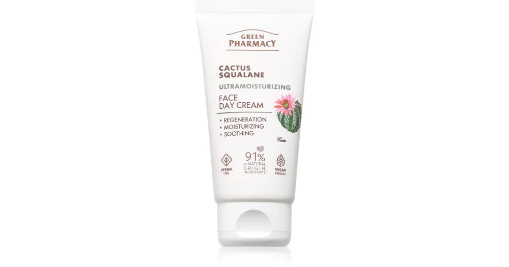 Akciós ár Green PharmacyCactus & Squalane Day Face Cream hidratáló nappali krém