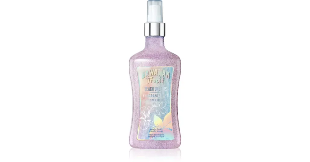 Hawaiian Tropic PerfumesBeach Dreams Shimmer testápoló spray csillámporral hölgyeknek Különleges ajánlat